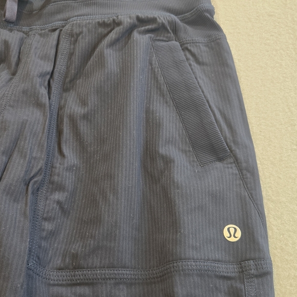 Lululemon Ribbed Wide Leg Lounge Yoga Pants Navy 4 - Picture 6 of 6